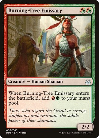 Burning-Tree Emissary [Duel Decks: Mind vs. Might] | Dumpster Cat Games