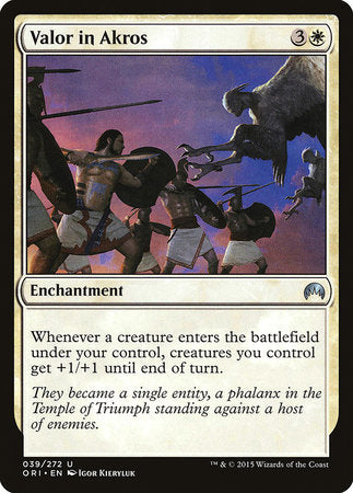 Valor in Akros [Magic Origins] | Dumpster Cat Games