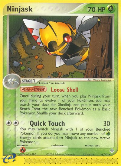 Ninjask (18/97) [EX: Dragon] | Dumpster Cat Games