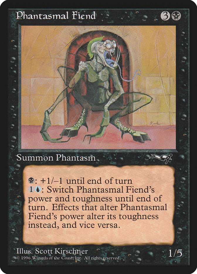 Phantasmal Fiend (Standing) [Alliances] | Dumpster Cat Games