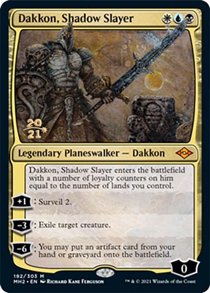 Dakkon, Shadow Slayer [Modern Horizons 2 Prerelease Promos] | Dumpster Cat Games