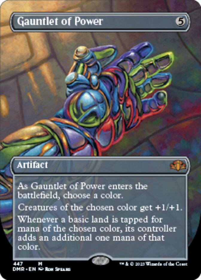 Gauntlet of Power (Borderless Alternate Art) [Dominaria Remastered] | Dumpster Cat Games