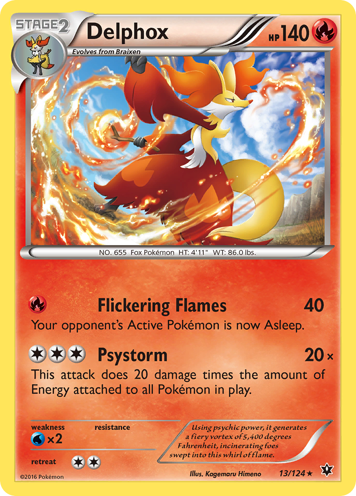 Delphox (13/124) [XY: Fates Collide] | Dumpster Cat Games