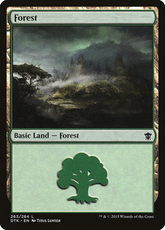 Forest (263) [Dragons of Tarkir] | Dumpster Cat Games