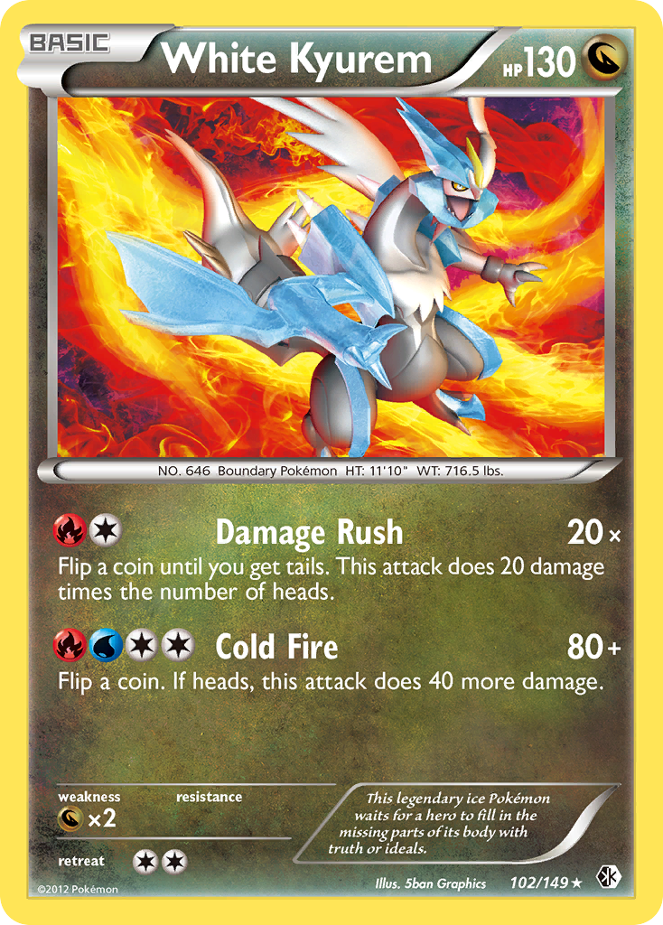 White Kyurem (102/149) [Black & White: Boundaries Crossed] | Dumpster Cat Games