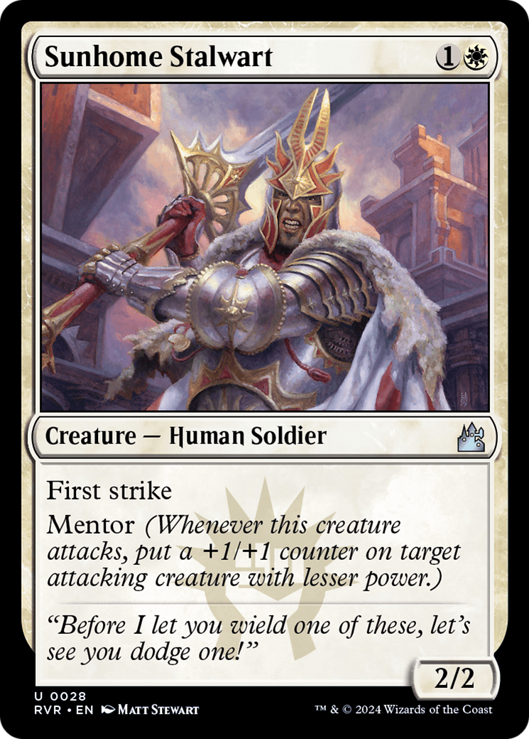 Sunhome Stalwart [Ravnica Remastered] | Dumpster Cat Games
