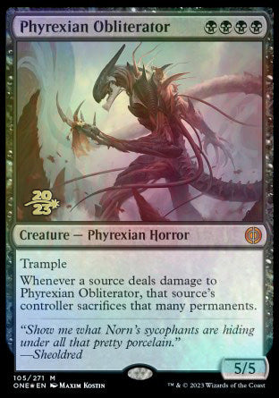 Phyrexian Obliterator [Phyrexia: All Will Be One Prerelease Promos] | Dumpster Cat Games