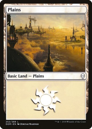 Plains (252) [Dominaria] | Dumpster Cat Games