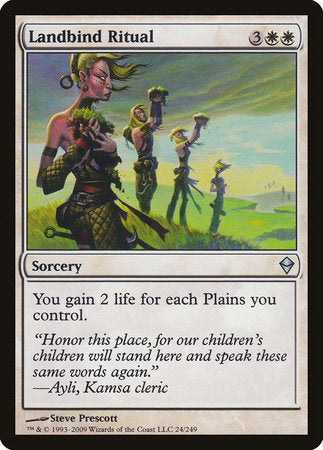 Landbind Ritual [Zendikar] | Dumpster Cat Games