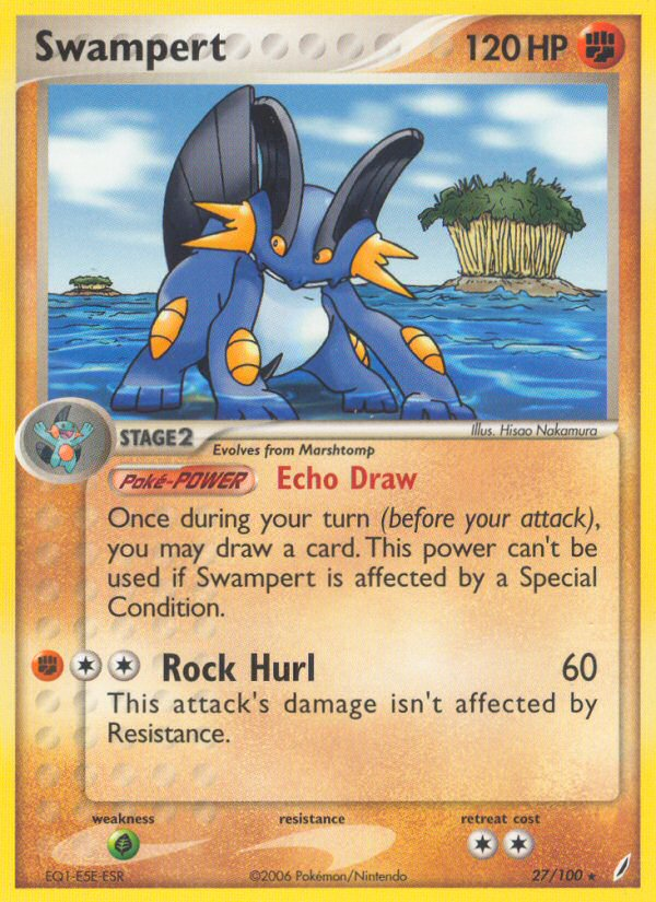 Swampert (27/100) [EX: Crystal Guardians] | Dumpster Cat Games