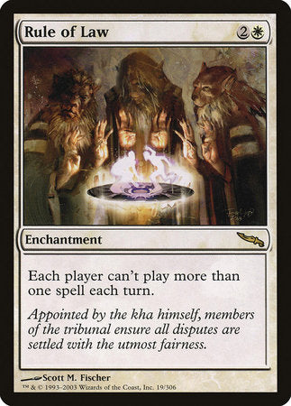 Rule of Law [Mirrodin] | Dumpster Cat Games