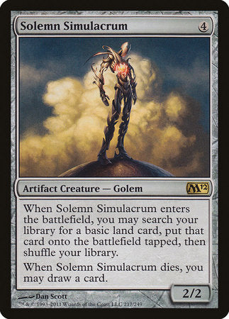 Solemn Simulacrum [Magic 2012] | Dumpster Cat Games