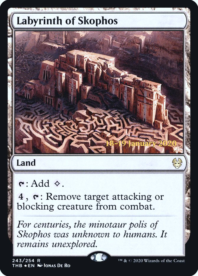 Labyrinth of Skophos [Theros Beyond Death Prerelease Promos] | Dumpster Cat Games
