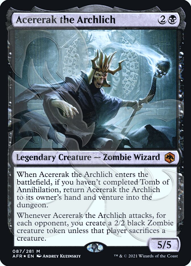 Acererak the Archlich (Ampersand Promo) [Dungeons & Dragons: Adventures in the Forgotten Realms Promos] | Dumpster Cat Games