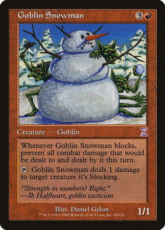 Goblin Snowman [Time Spiral Timeshifted] | Dumpster Cat Games