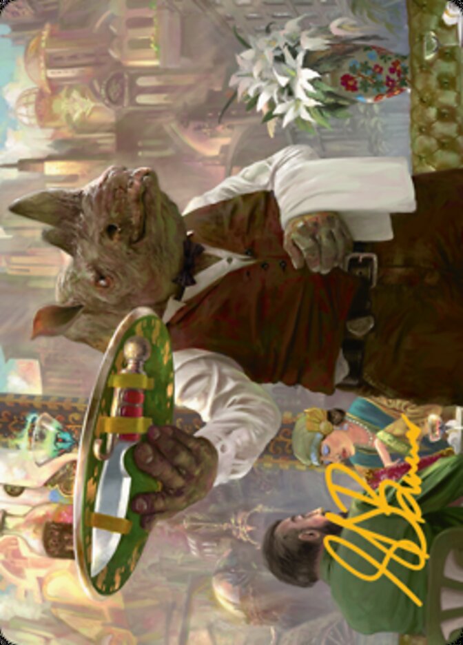 Killer Service Art Card (Gold-Stamped Signature) [Streets of New Capenna Art Series] | Dumpster Cat Games