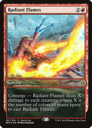 Radiant Flames [Battle for Zendikar Promos] | Dumpster Cat Games