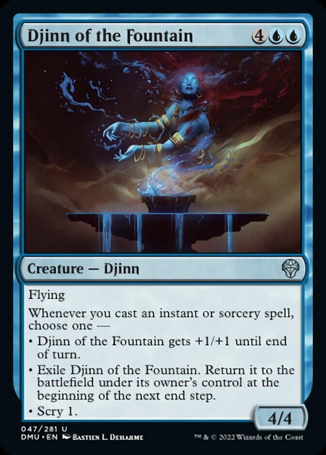Djinn of the Fountain [Dominaria United] | Dumpster Cat Games