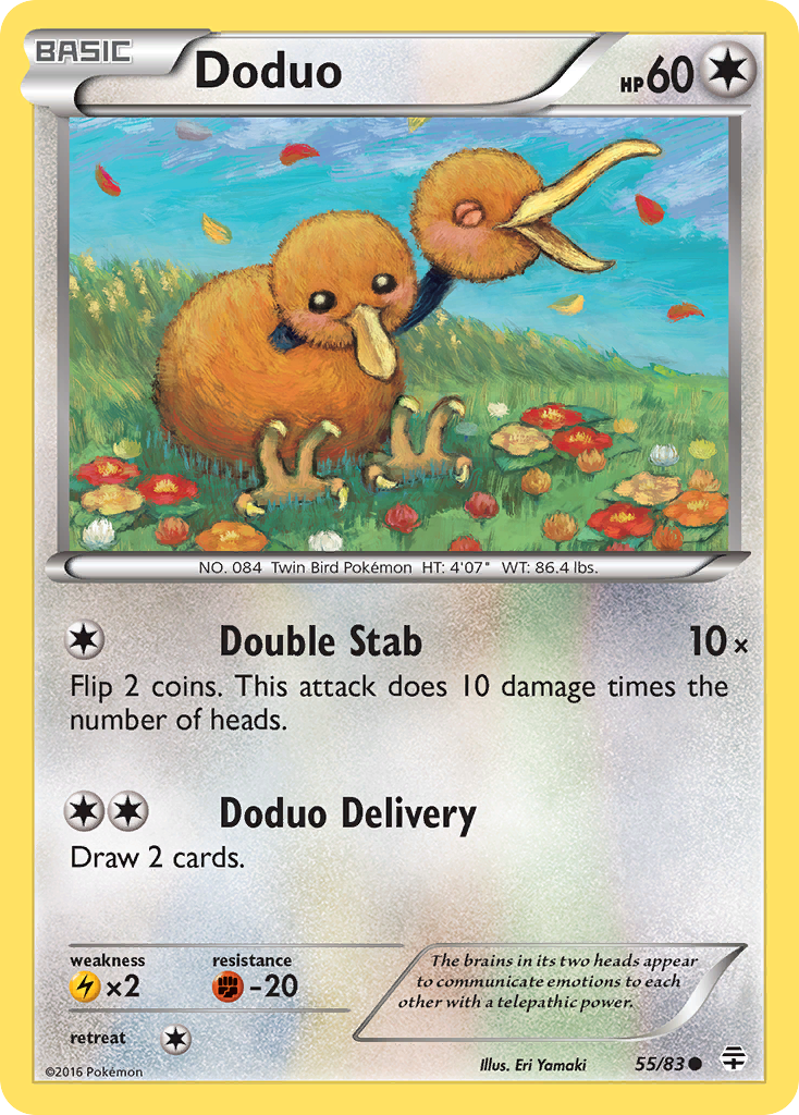 Doduo (55/83) [XY: Generations] | Dumpster Cat Games