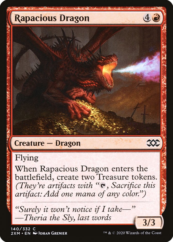 Rapacious Dragon [Double Masters] | Dumpster Cat Games