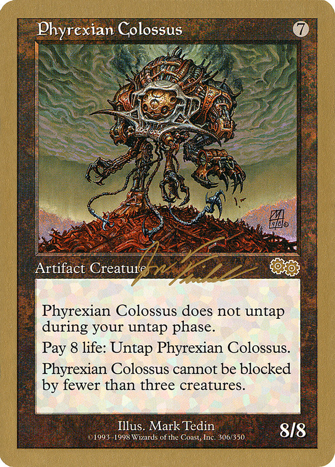 Phyrexian Colossus (Jon Finkel) [World Championship Decks 2000] | Dumpster Cat Games
