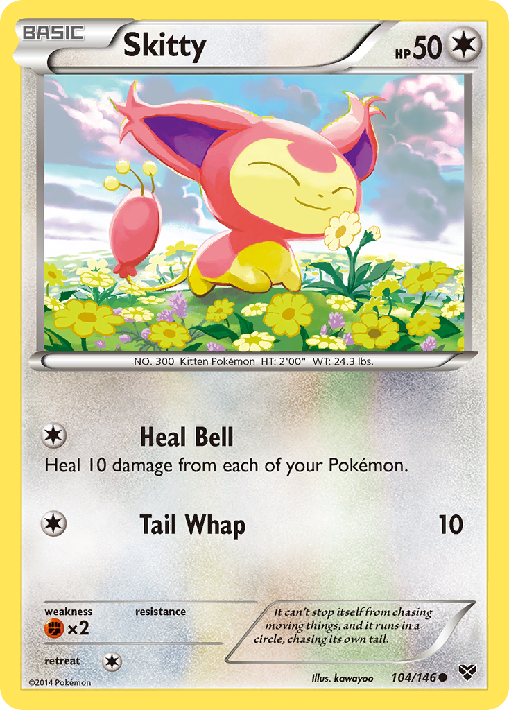 Skitty (104/146) [XY: Base Set] | Dumpster Cat Games