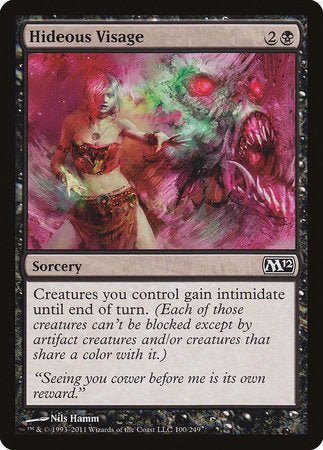 Hideous Visage [Magic 2012] | Dumpster Cat Games
