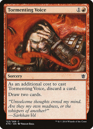 Tormenting Voice [Khans of Tarkir] | Dumpster Cat Games