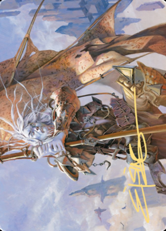 Sea Gate Banneret Art Card (Gold-Stamped Signature) [Zendikar Rising Art Series] | Dumpster Cat Games