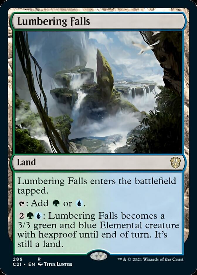 Lumbering Falls [Commander 2021] | Dumpster Cat Games