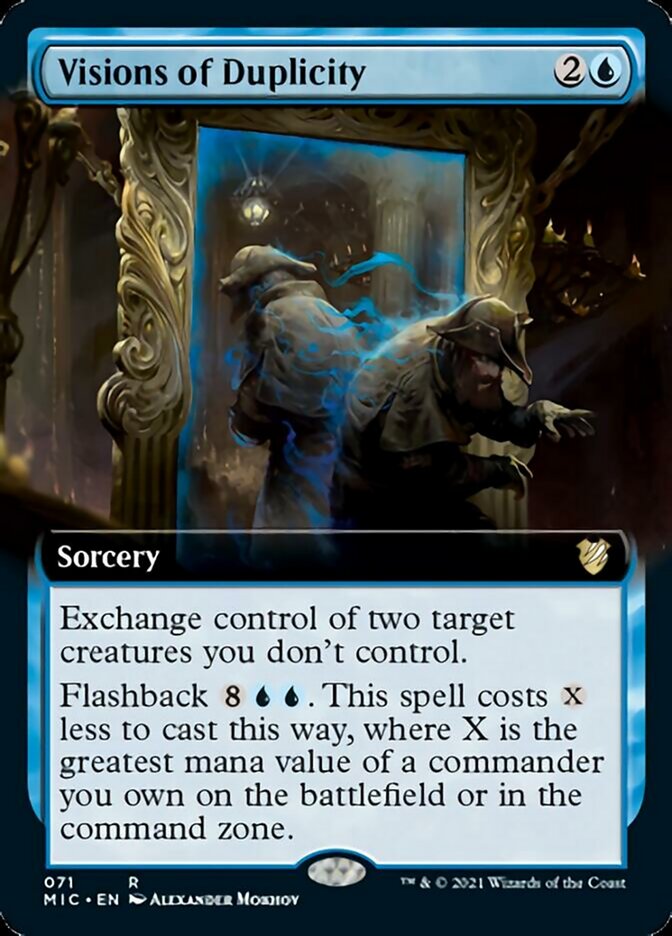 Visions of Duplicity (Extended) [Innistrad: Midnight Hunt Commander] | Dumpster Cat Games