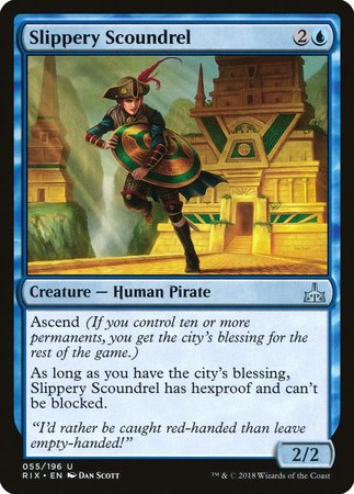 Slippery Scoundrel [Rivals of Ixalan] | Dumpster Cat Games