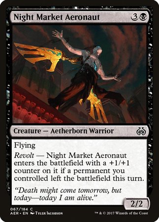 Night Market Aeronaut [Aether Revolt] | Dumpster Cat Games