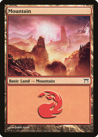 Mountain (300) [Champions of Kamigawa] | Dumpster Cat Games