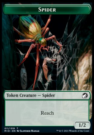 Beast (007) // Spider Double-sided Token [Innistrad: Midnight Hunt Commander] | Dumpster Cat Games