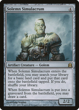 Solemn Simulacrum [Commander 2011] | Dumpster Cat Games