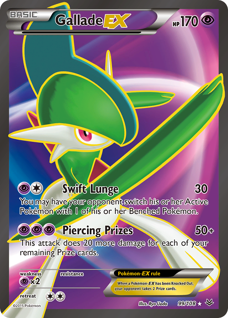 Gallade EX (99/108) [XY: Roaring Skies] | Dumpster Cat Games