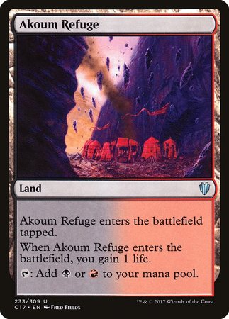 Akoum Refuge [Commander 2017] | Dumpster Cat Games