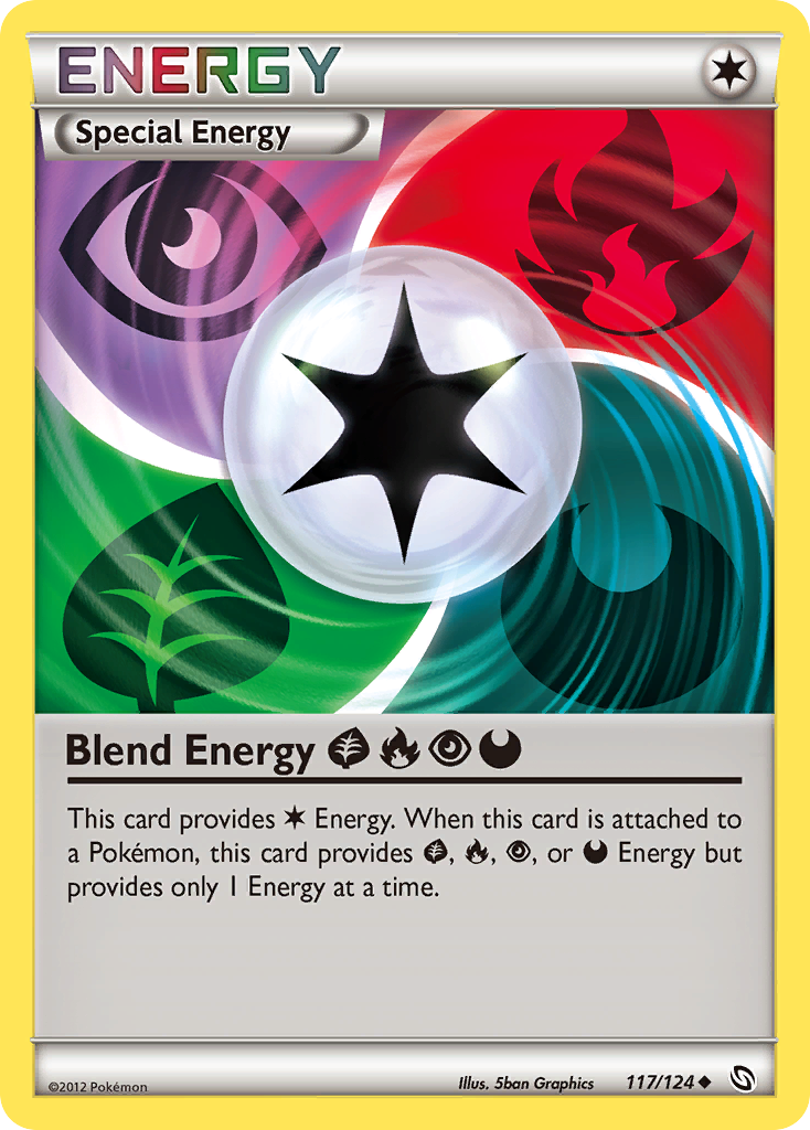 Blend Energy GrassFirePsychicDarkness (117/124) [Black & White: Dragons Exalted] | Dumpster Cat Games