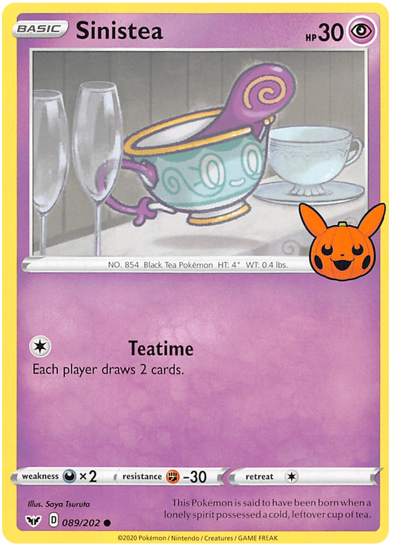 Sinistea (089/202) [Trick or Trade 2023] | Dumpster Cat Games