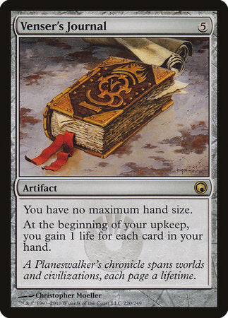 Venser's Journal [Scars of Mirrodin] | Dumpster Cat Games