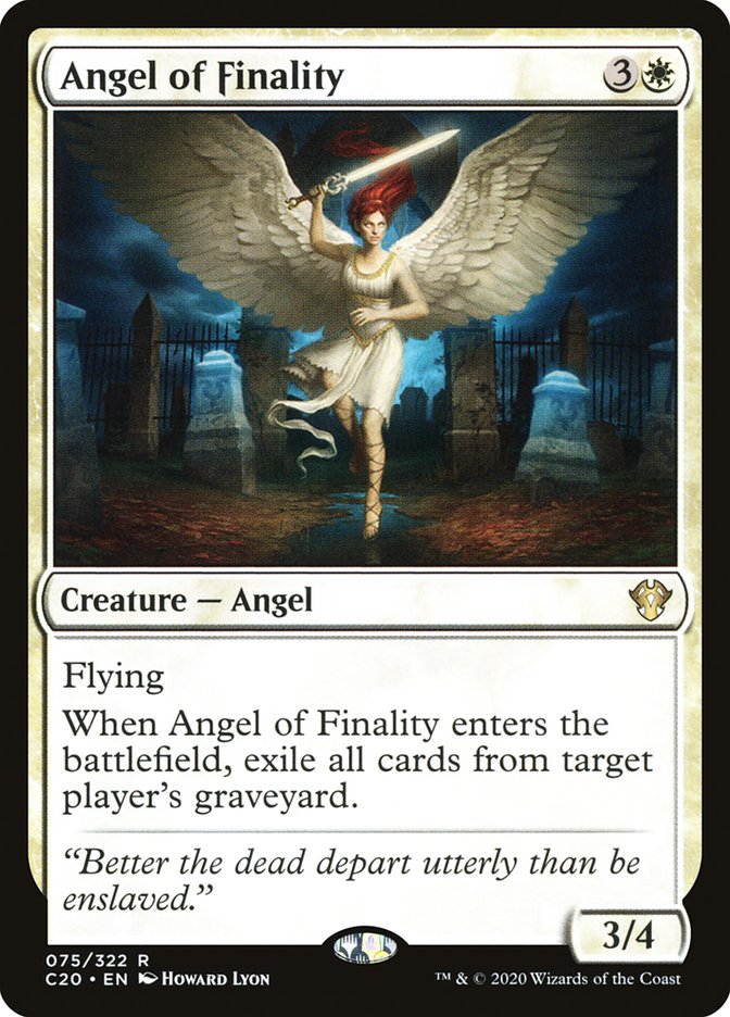 Angel of Finality [Commander 2020] | Dumpster Cat Games