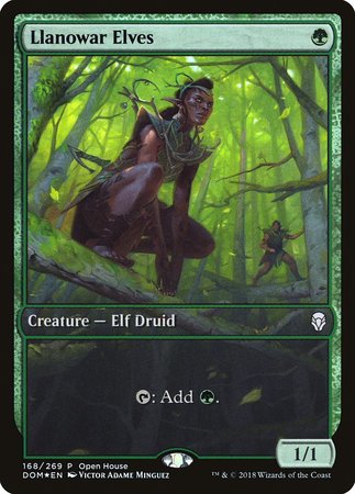 Llanowar Elves [Dominaria Promos] | Dumpster Cat Games