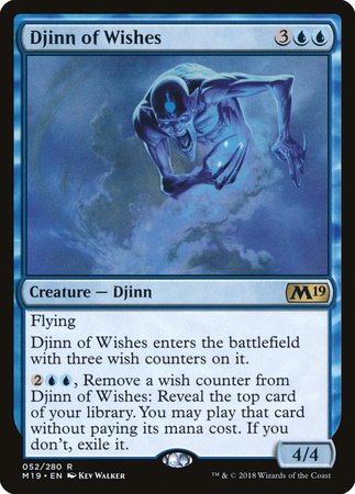 Djinn of Wishes [Core Set 2019] | Dumpster Cat Games