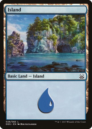 Island (28) [Duel Decks: Mind vs. Might] | Dumpster Cat Games