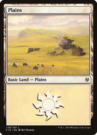 Plains (339) [Commander 2016] | Dumpster Cat Games