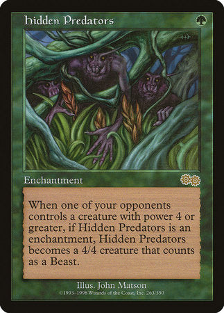 Hidden Predators [Urza's Saga] | Dumpster Cat Games