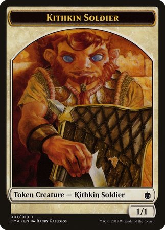 Kithkin Soldier Token (001) [Commander Anthology Tokens] | Dumpster Cat Games
