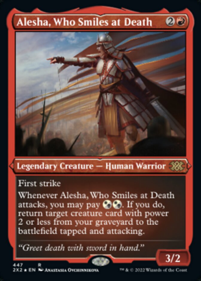 Alesha, Who Smiles at Death (Foil Etched) [Double Masters 2022] | Dumpster Cat Games