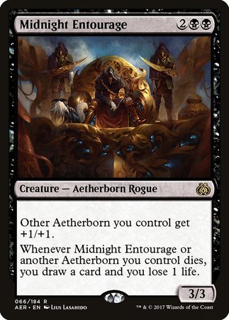 Midnight Entourage [Aether Revolt] | Dumpster Cat Games